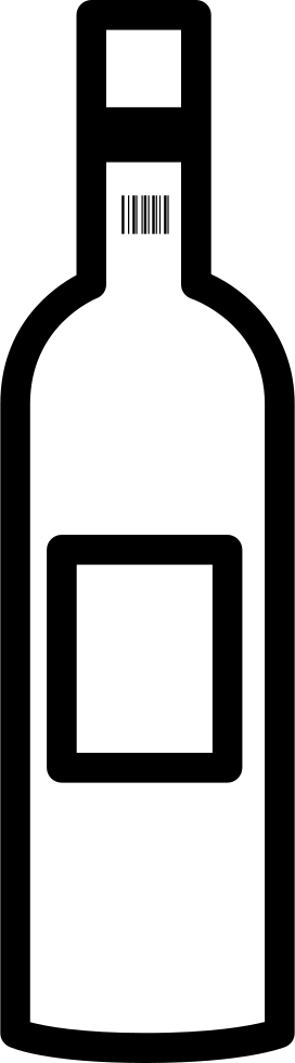 Wine Bottle Outline - Costabella Tropical Beach Hotel (272x980), Png Download
