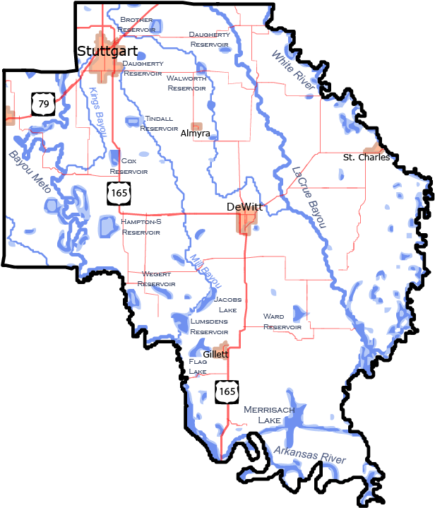 Arkansas Square Miles (629x729), Png Download