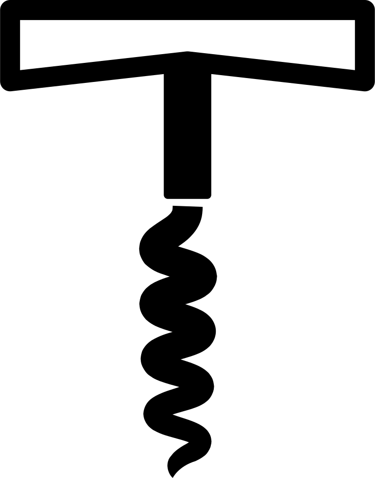 Corkscrew Icon (770x980), Png Download