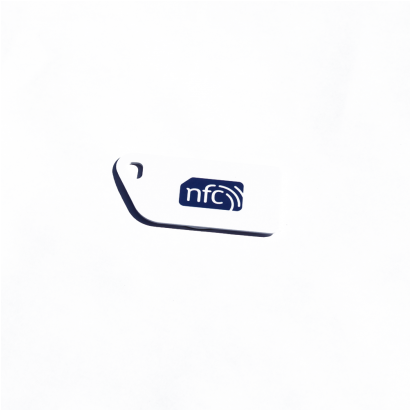 Nfc Key Card Ntag213 White With Blue Nfc Enabled Logo - Active Shirt (409x546), Png Download