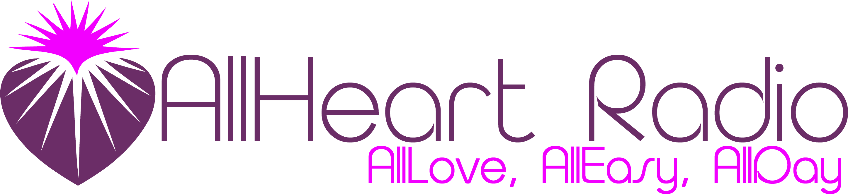 Allheart Radio - Graphic Design (2893x663), Png Download