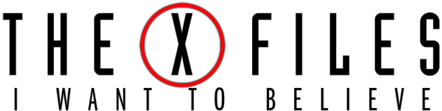 The X Files I Want To Believe - X Files I Want To Believe Logo (640x248), Png Download