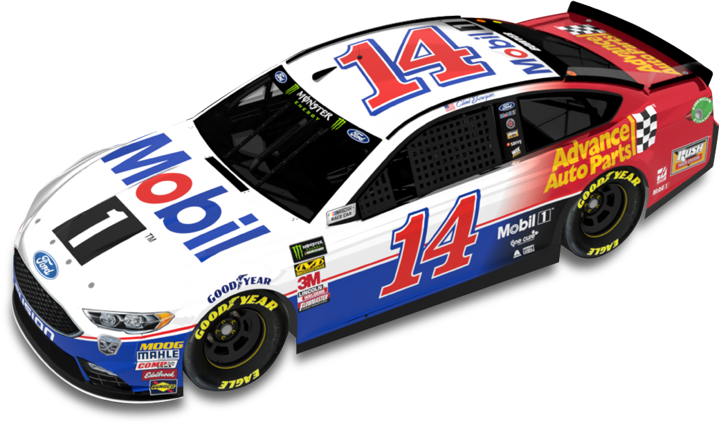 Clint Bowyer's Mobil 1/advance Auto Parts Ford - Clint Bowyer Paint Schemes 2018 (1100x693), Png Download