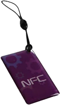 Nfc Logo Epoxy Rfid Key Tag Rfid Key Ring For Access - Epoxy (500x583), Png Download