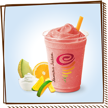 Image - Greek Sunset Jamba Juice (357x359), Png Download