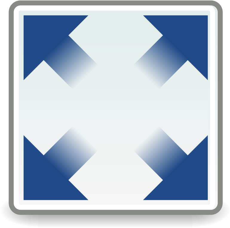 Free Vector Tango View Fullscreen - Full Screen (800x800), Png Download