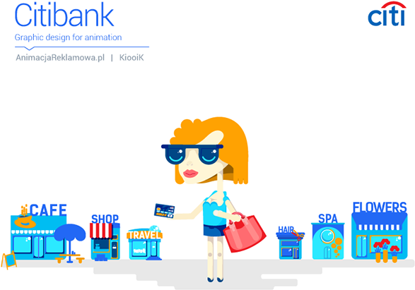 Citibank Illustration (600x482), Png Download