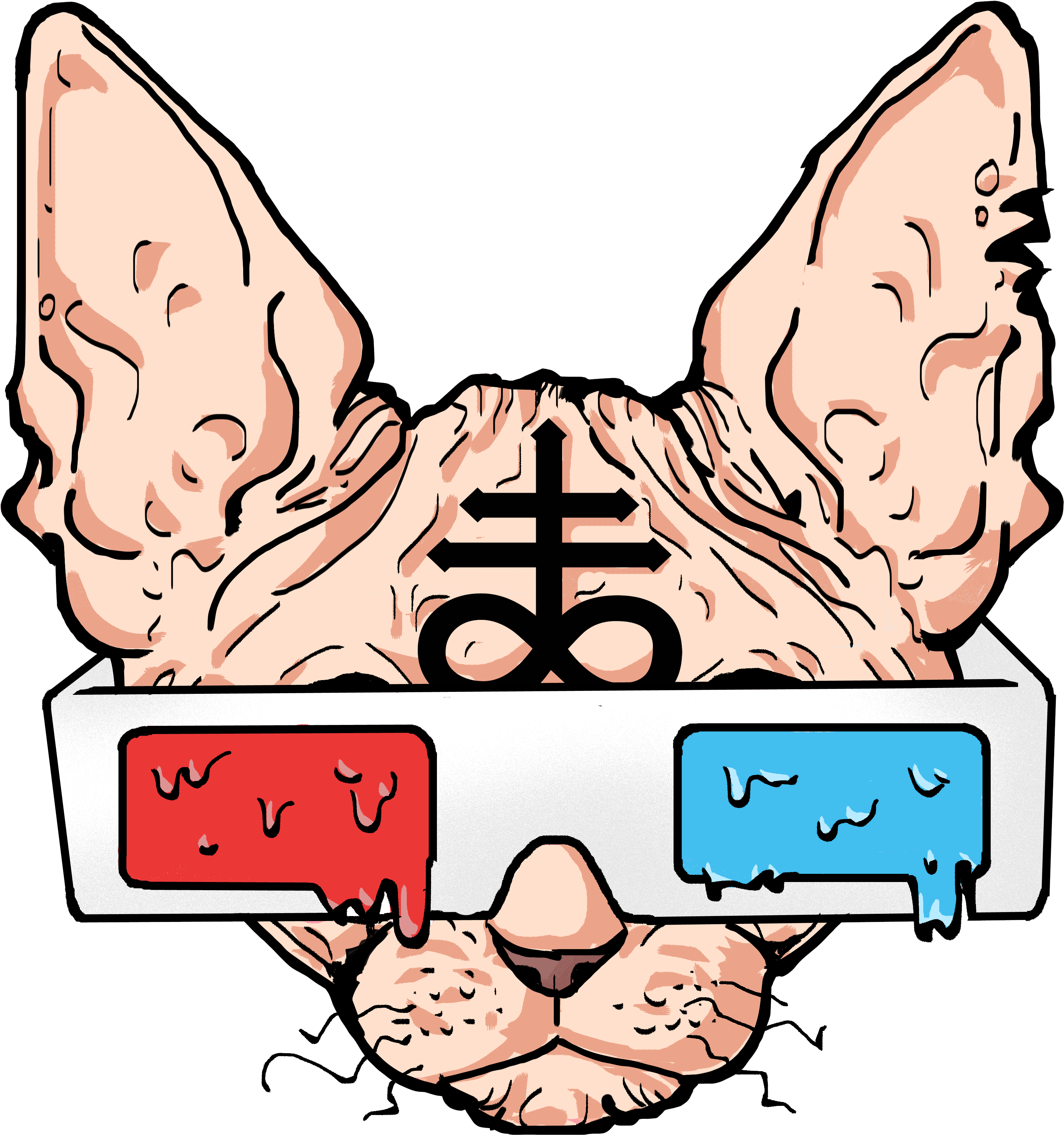 Commission For Leviathanchan, Twitch Logo, - Cartoon (4389x4373), Png Download