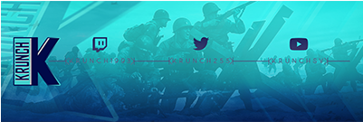 Krunch Banner Twitch Gaming Graphics Design Twitch - Graphic Design (400x300), Png Download