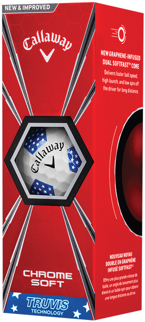Callaway Chrome Soft Truvis Stars & Stripes Golf Balls - Callaway (700x700), Png Download