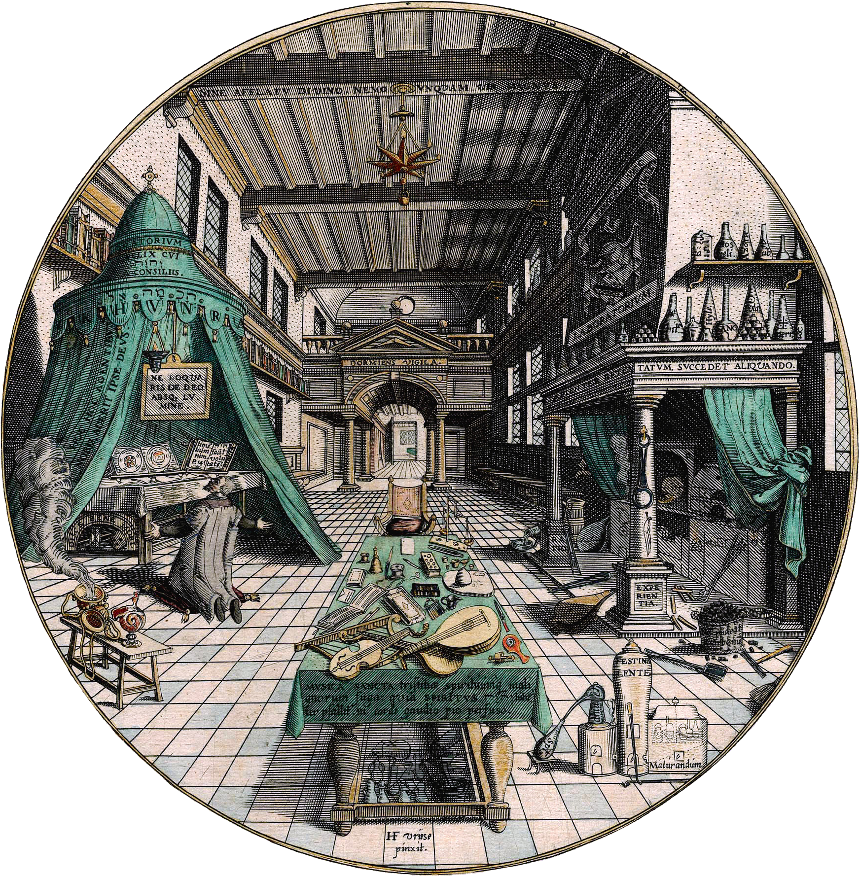 Amphitheatrum Sapientiae Aeternae - Ora Et Labora Alchemy (1750x1782), Png Download