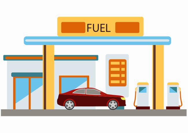 Gas Station Png File - Gas Station Png (650x461), Png Download