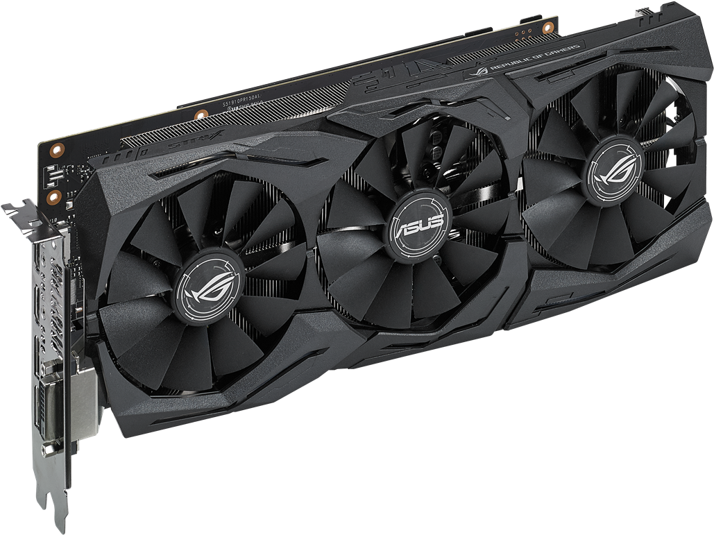 Strix Gtx1060 O6g Gaming 3d 2 Hm97 - Gtx 1060 Rog Strix (1211x838), Png Download