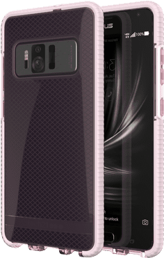Front And Back - Tech21 Evo Check Case For Zenfone Ar, Clear/white (300x400), Png Download