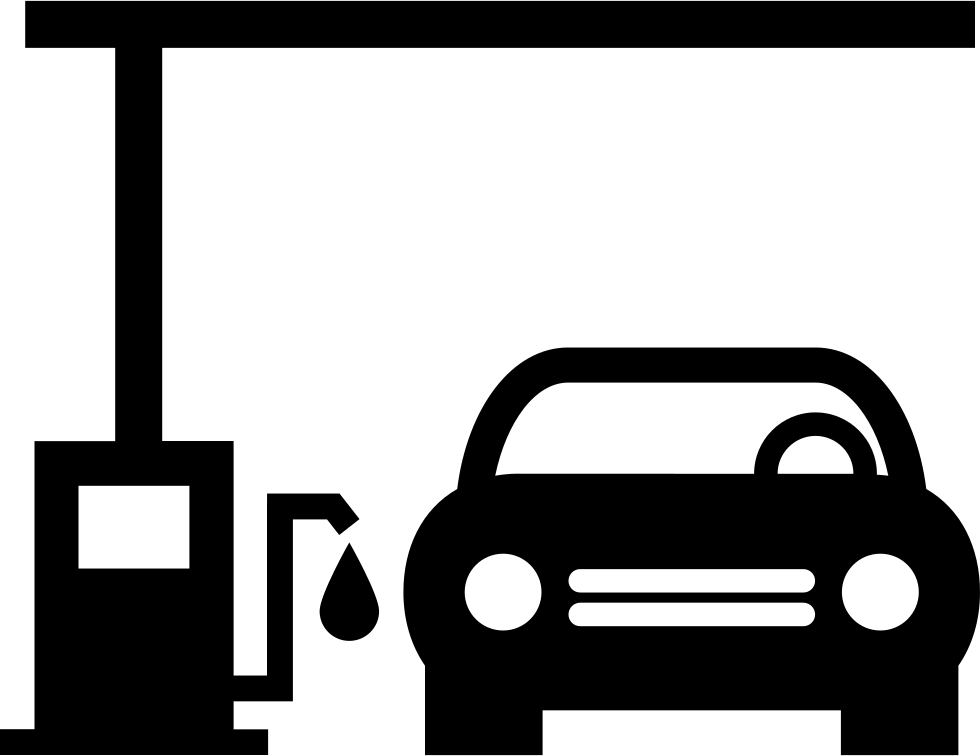 Car In A Gas Station Comments - Estacion De Servicio Icono (980x756), Png Download