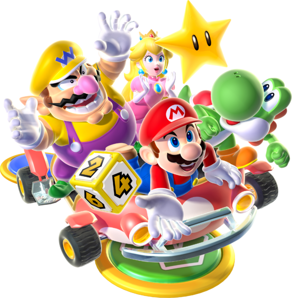 Mario Party 9 Car - Mario Party 9 Nintendo Wii (588x600), Png Download