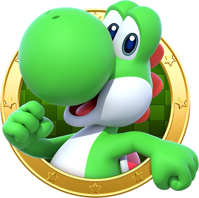 Star Rush - Mario Party Star Rush Yoshi (674x673), Png Download