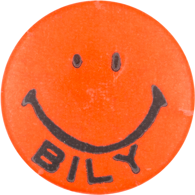Bob Bily Smiley Orange Smiley Button Museum - Circle (1000x832), Png Download