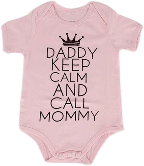 Petite Bello Bodysuit 18-24 Months Daddy Keep Calm - Romper Suit (600x600), Png Download