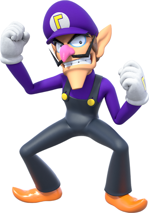 Super Mario Party Character List Waluigi - Piranha Plant Smash Memes (596x538), Png Download