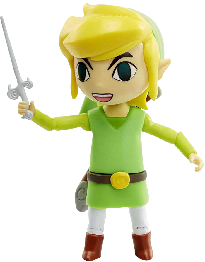 The Legend Of Zelda - World Of Nintendo 4" Link Action Figure (700x894), Png Download