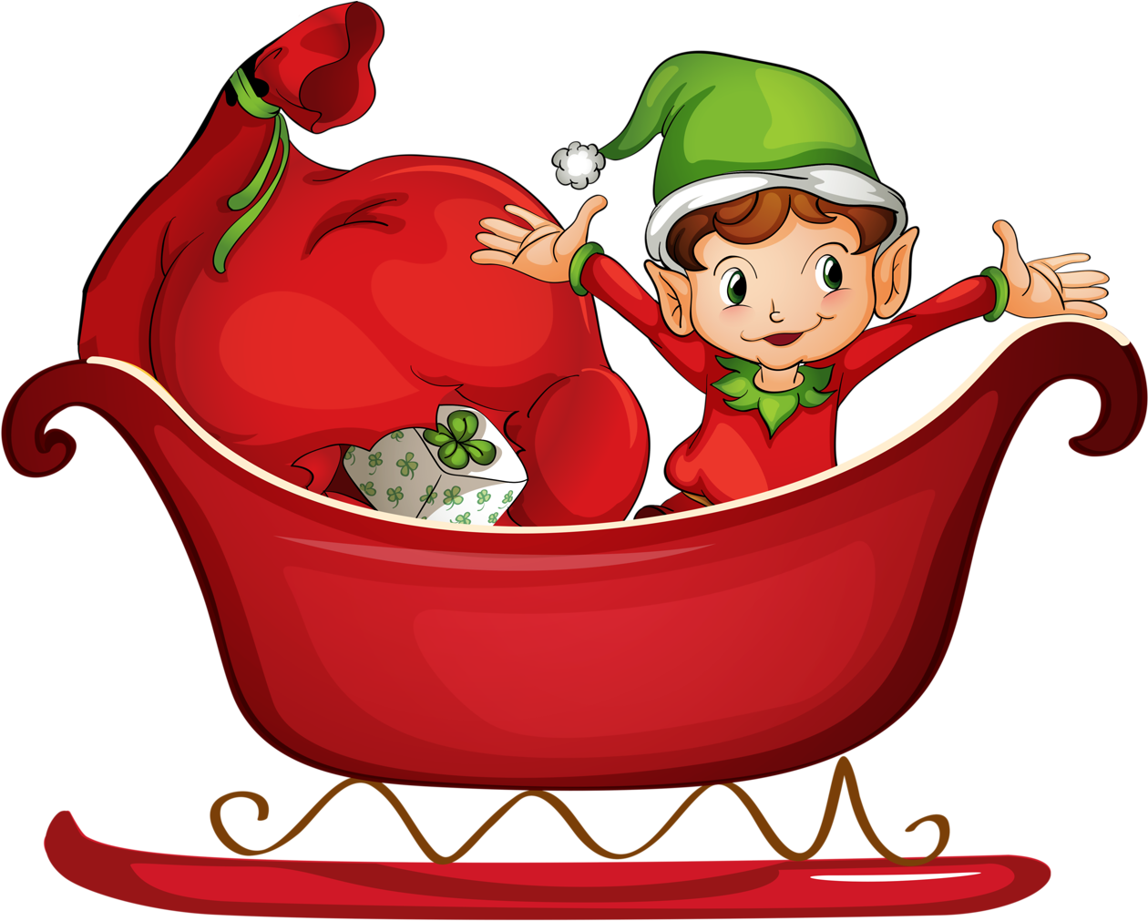 Trineo, Decoraciones Escolares, Fondos Blanco, Duendes, - Santa Elves (1280x1014), Png Download