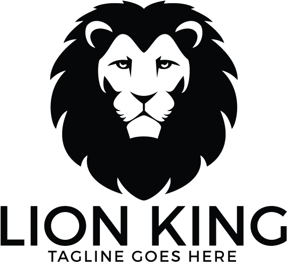 King Lion Logo Design - Vector Graphics (1500x1000), Png Download