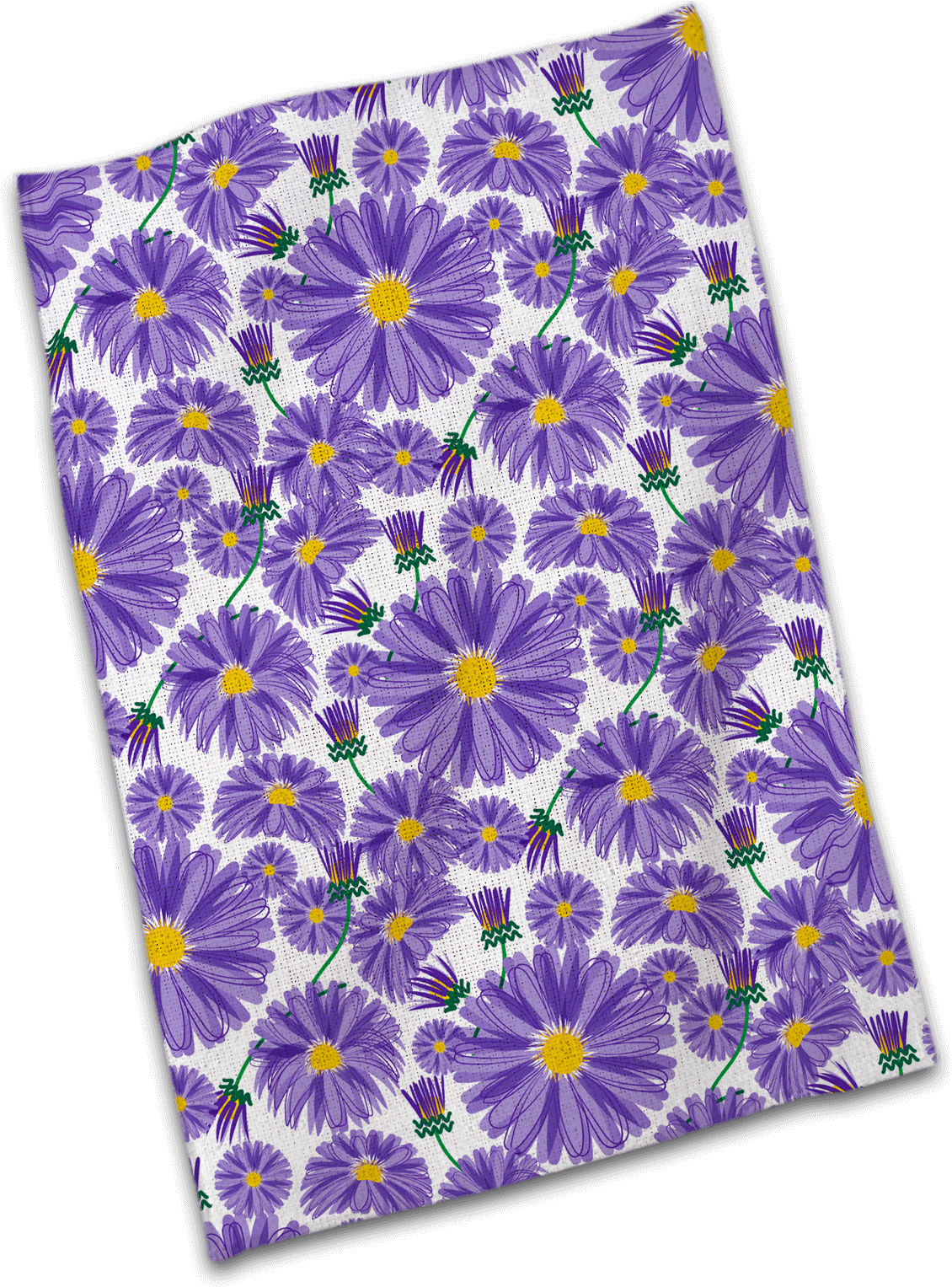 Aster Garden Tea Towel - Platycodon Grandiflorus (1200x1563), Png Download