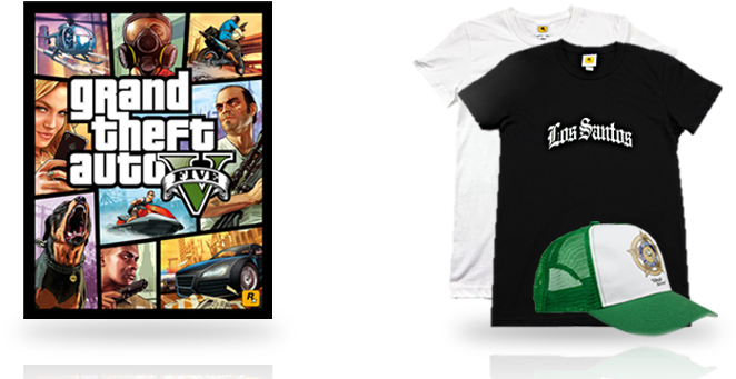These New Additions Include A 22"x28" Poster Featuring - Grand Theft Auto V (800x360), Png Download