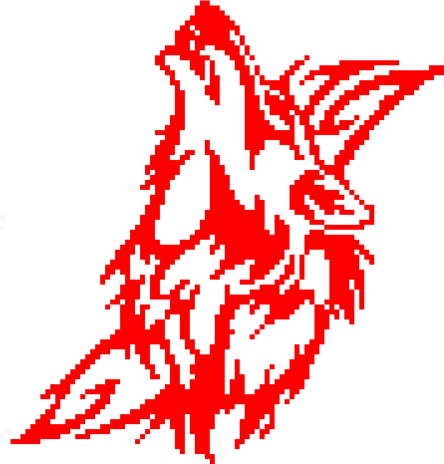 Wolf Art - Tribal Wolf (990x980), Png Download