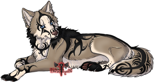 Sending Image Featured Art - Wolf Drawing With Transparent Background (550x325), Png Download