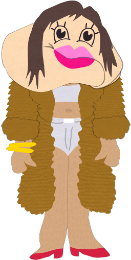 Hennifer-lopez - South Park Jennifer Lopez (261x540), Png Download