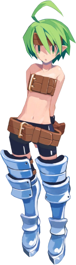 Female Warrior Render - Disgaea Fighter (589x1000), Png Download