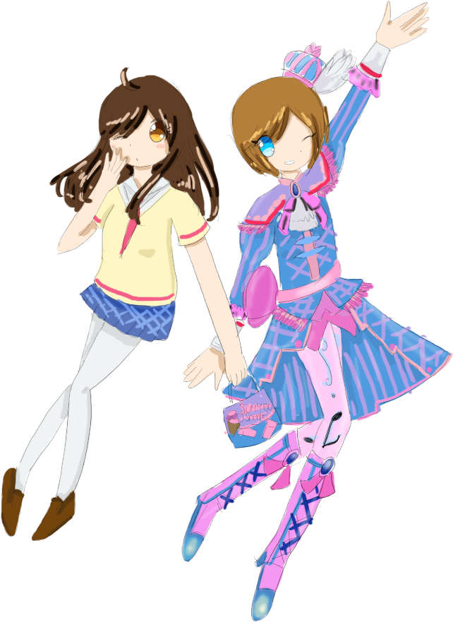 Hanako Outside And Inside Pripara - Cartoon (655x887), Png Download