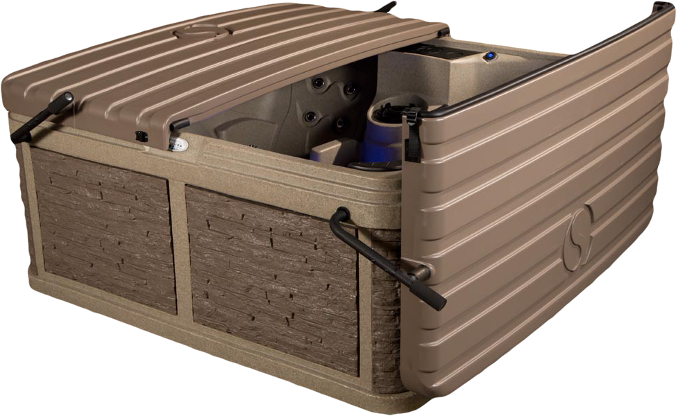 Cobble - Outside - Strong Spas Durasport G-2 Diamond 6-person Lounger (984x609), Png Download