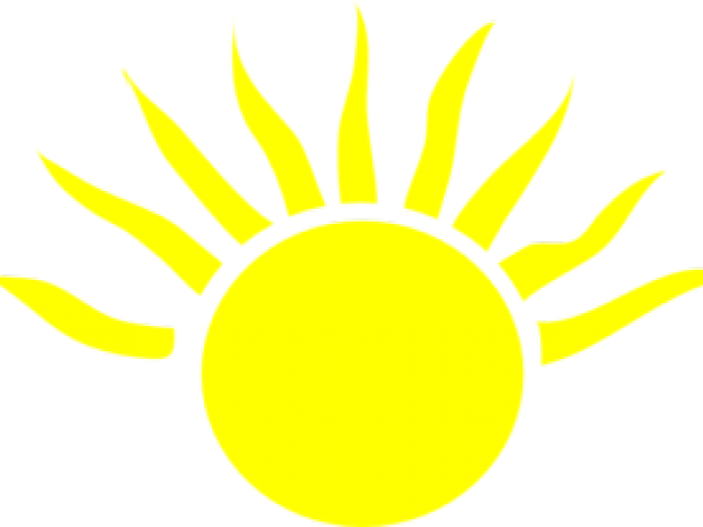 Sunshine Clipart Half - Mitad De Un Sol (640x480), Png Download
