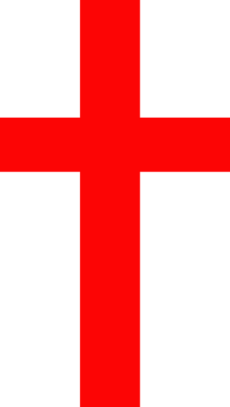 Microsoft Word 2010 Clipart Red X - Red Cross Of Christ (336x595), Png Download