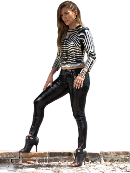 Share This Image - Ropa De Jennifer Lopez Follow The Leader (452x600), Png Download