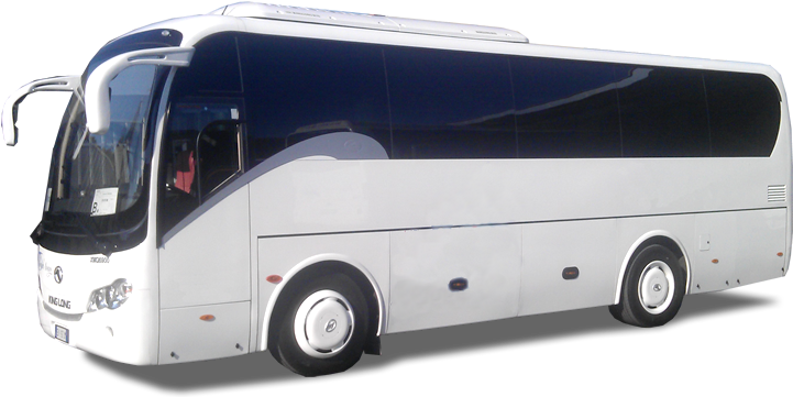 Rome Charter Bus - Bus (742x447), Png Download