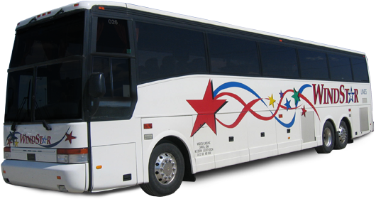 Windstar Lines 47 Passenger Sleeper Motorcoach - Tour Bus Service (536x304), Png Download
