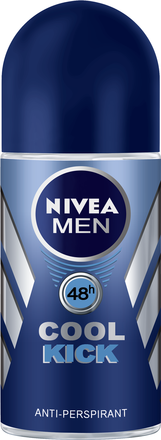 Nivea Men Roll On Cool Kick (613x1500), Png Download