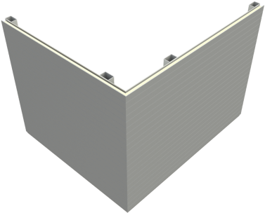 Inspire® Pir Secret-fix Wall Panel - Bondor Wall Fixing Detail (386x322), Png Download