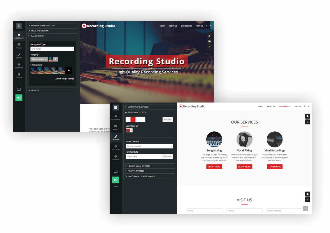 Free Website Builder Off Create A Free Website Site - Website Builder (1132x800), Png Download