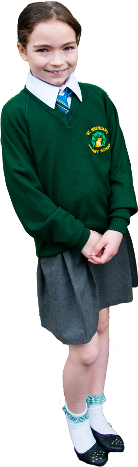 Canada Elementary School Uniforms - Green Elementary School Uniform (283x965), Png Download
