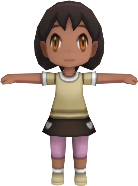 Download Zip Archive - Pokemon X School Girl (750x650), Png Download