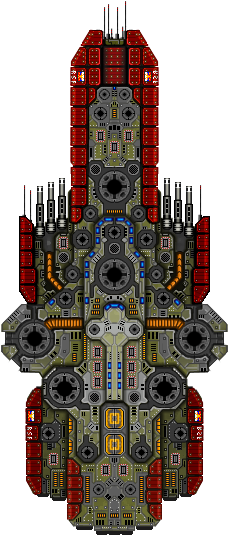 Battleship Sprite Sheet - Battleship Sprite (231x544), Png Download