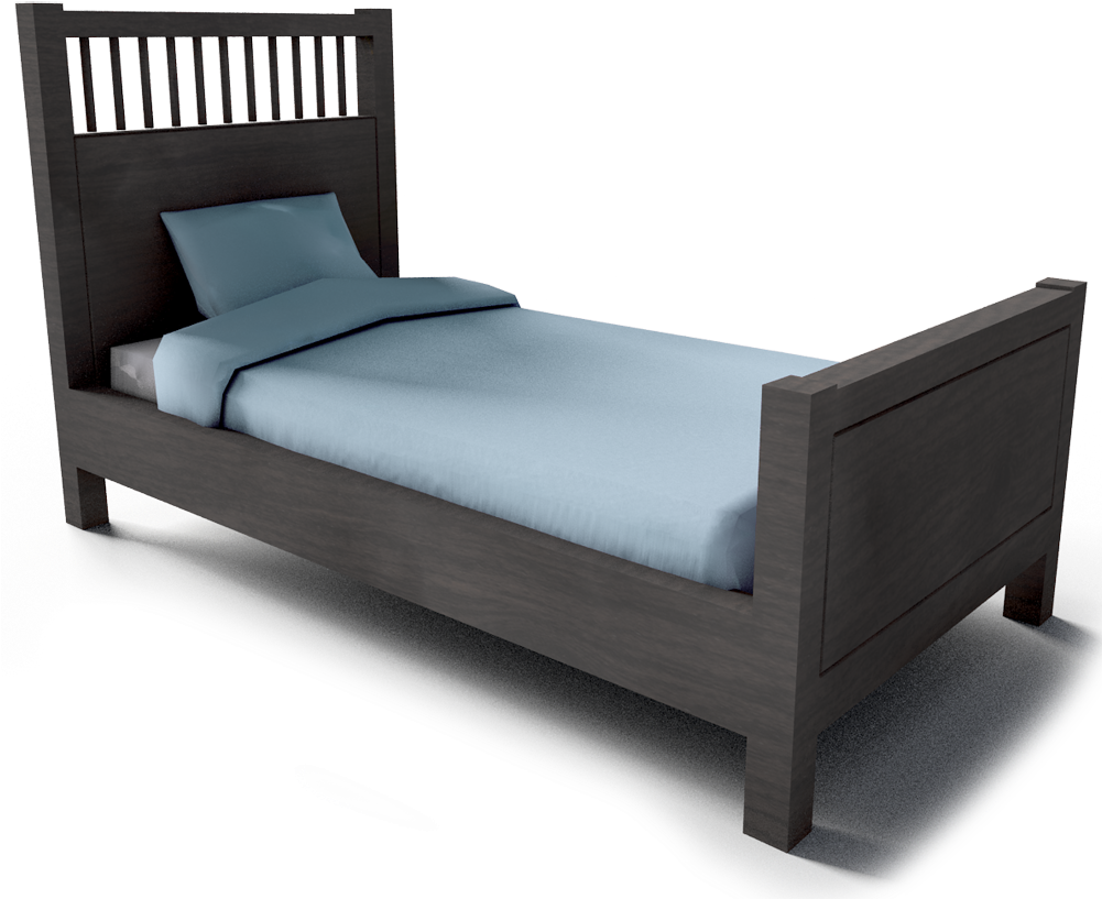 Single Bed Png (1000x826), Png Download