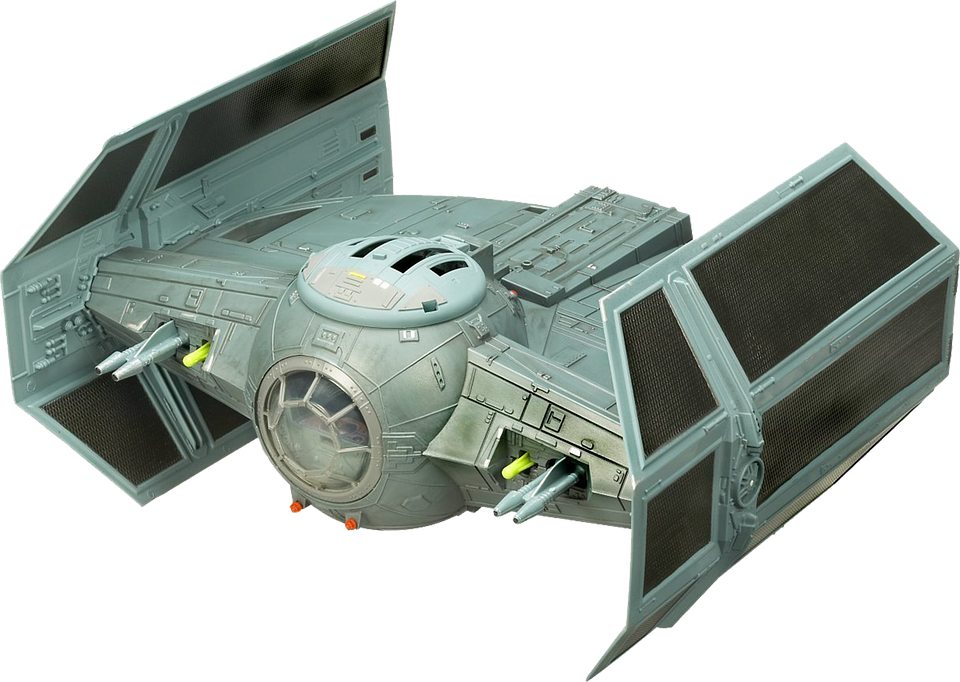 Spaceship Transparent Png - Star Wars Clone Wars Star Fighter Vehicle - Darth Vader (960x682), Png Download