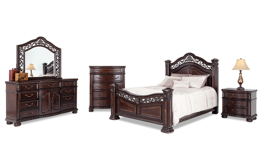 Grand Manor Bedroom Set (850x534), Png Download