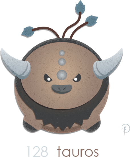 Tauros The Bull Pokemon - Cartoon (729x775), Png Download